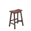 Progressive Furniture Progressive Furniture D879-64 24 x 18 x 14 in. Kenny Counter Stools - Walnut & Chocolate; Set of 2 D879-64